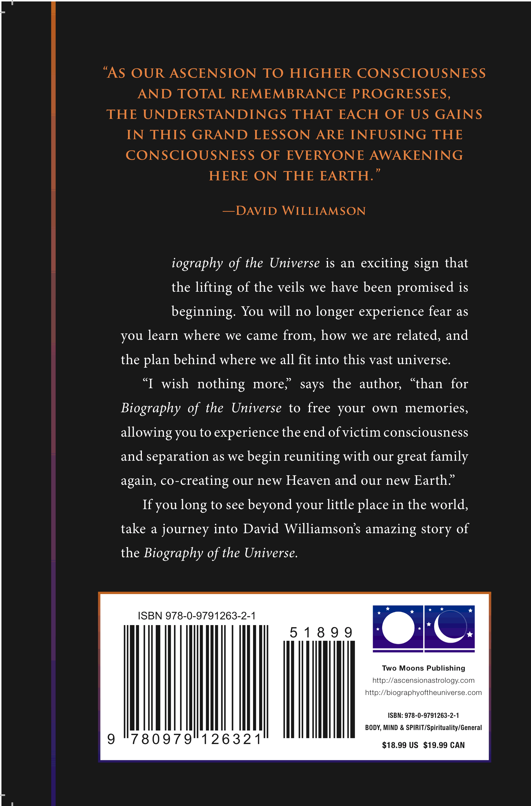 Cover of Biography Of The Universe: The First Pulse of Time to the Present